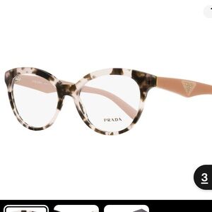 Prada tortoise pink glasses  vpr11r 52017 roj-101 140